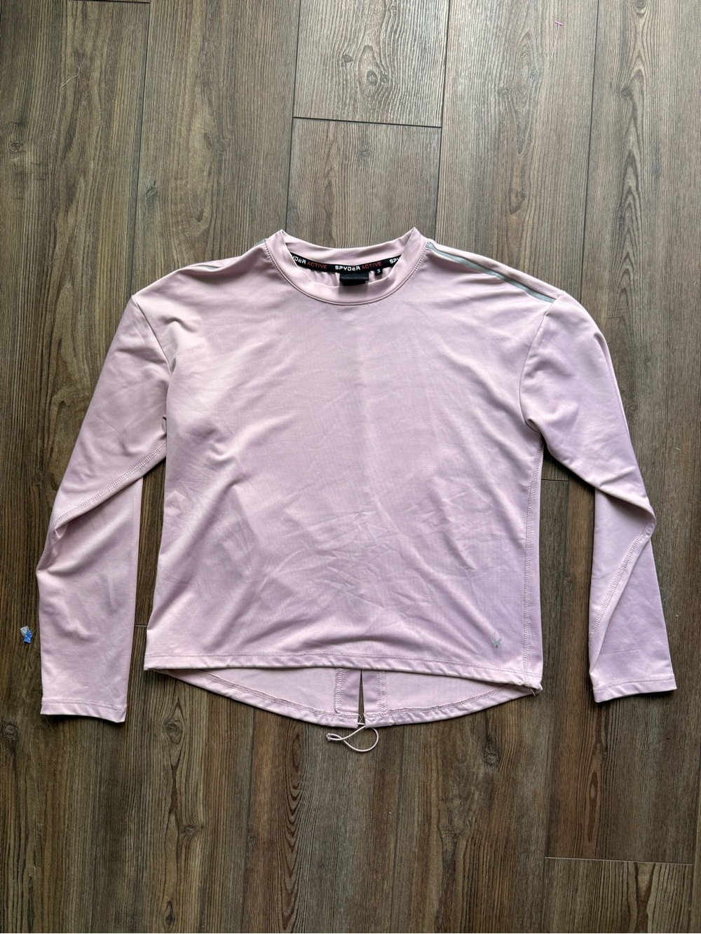 Spyder Light Pink Long Sleeve Crew Neck Top